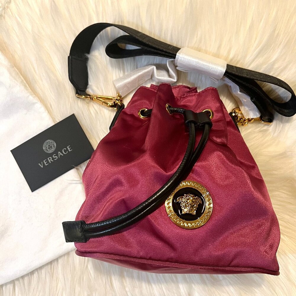 NEW VERSACE NYLON PURSE WITH TAGS